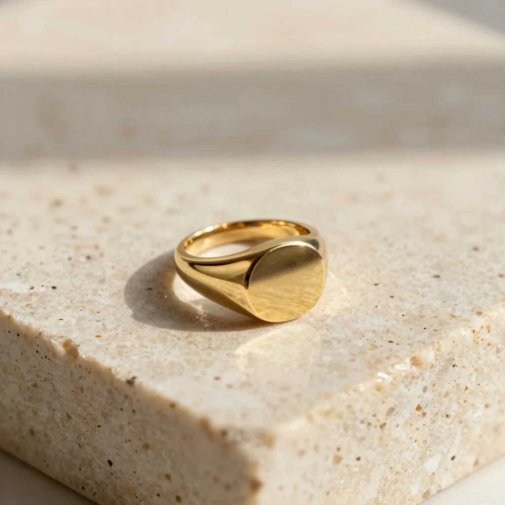 Anillo Sello Liso Lumina